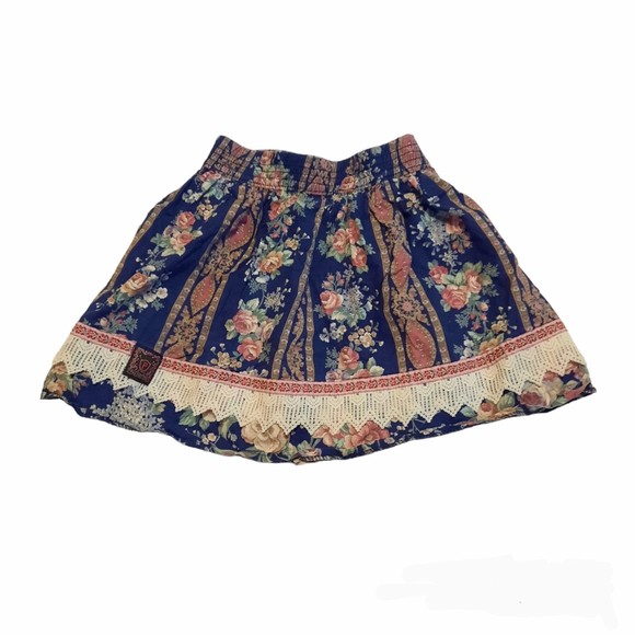Vintage Palmetto's Girls Floral Lace Skirt OS - Picture 1 of 5
